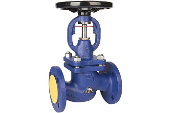 Клапан запорный сталь 215F Ду 100 Ру40 Тмакс=400 оС фл сальниковый Zetkama 215F100E01 от компании ООО "ЭПМ-Инжиниринг"