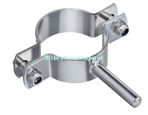 Хомут нержавеющий Ду 150 (154) AISI 304 c ножкой от компании ООО "ЭПМ-Инжиниринг"