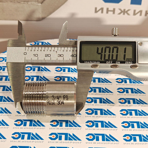 Ниппель приварной нержавеющий Ду 20 (3/4") AISI 304 (резьба, полусгон), (26,9 Мм) от компании ООО "ЭПМ-Инжиниринг"