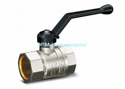 Шаровой латунный кран полнопроходной ВР, ручка-рычаг, Pride 47.40.В-В.Р, DN 40, PN 25