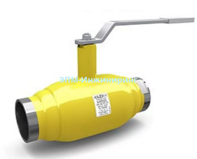 Шаровой стальной кран для газа сварка/сварка, с рукояткой, КШ.Ц.П.GAS.040.040.02, DN 40, Строительная длина 190, PN 40