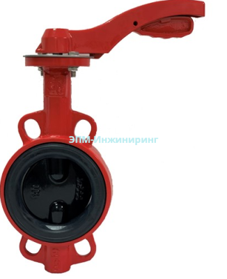 Затвор дисковый поворотный РАШВОРК 200-040-16, DN040, PN16, корпус - GJL-250 (GG25), диск - GJS-400-15 (GGG40), уплотнение - EPDM, М/Ф, рукоятка