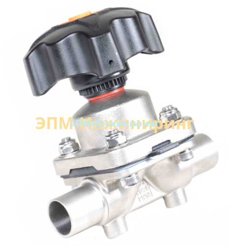 Мембранный клапан из нержавеющей стали под сварку DIN DN-25 29 мм 1,5 (1,65) мм AISI316 от компании ООО "ЭПМ-Инжиниринг"