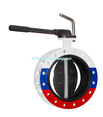 Дисковый поворотный затвор, BD01C130804, ЗПСС-040х2,5 - FLN(W)-5-040-MRR-E, DN 40, PN 25