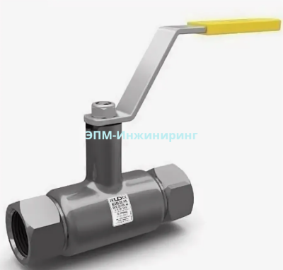 Шаровой стальной кран резьба/резьба, с рукояткой, , КШ.Ц.М.040.040.02, DN 40, PN 40, Строительная длина 155