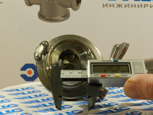 Клапан обратный кламп нержавеющий DIN DN-25 AISI 316 кламп фаленц 50,5 от компании ООО "ЭПМ-Инжиниринг"