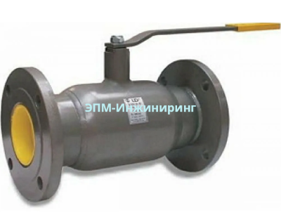 Шаровой стальной кран фланец/фланец полнопроходной, с рукояткой, DN20, PN40, Строительная длина 140