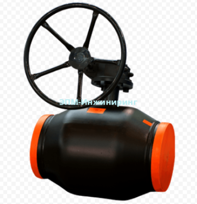 Шаровой стальной кран сварка/сварка, с редуктором, КШТ серия 12, Бивал, DN 200, PN 25