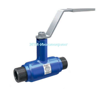 Шаровой стальной кран цапковый Energy, полнопроходной, с рукояткой, КШЦЦ Energy 040.040.03п/п, DN 40, PN 40, Строительная длина 155