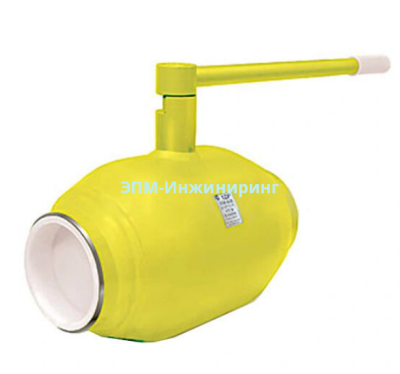 Шаровой стальной кран для газа сварка/сварка полнопроходной, с рукояткой, КШ.Ц.П Gas 040.040.П/П.02, DN 40, PN 40, Строительная длина 215