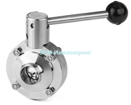 Затвор дисковый Ду 80 нержавеющий сварка/сварка AISI 304 от компании ООО "ЭПМ-Инжиниринг"